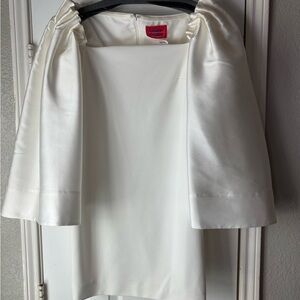 Solace London Ivory Dress with Cape